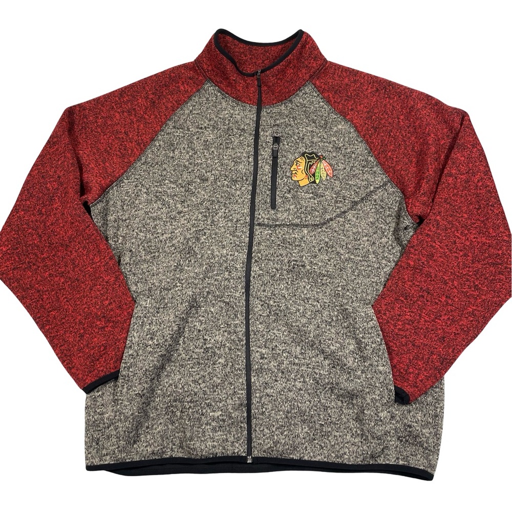 NHL GIII by Carl Banks Chicago Blackhawks Size XXL Full Zip Jacket (Retail $100)